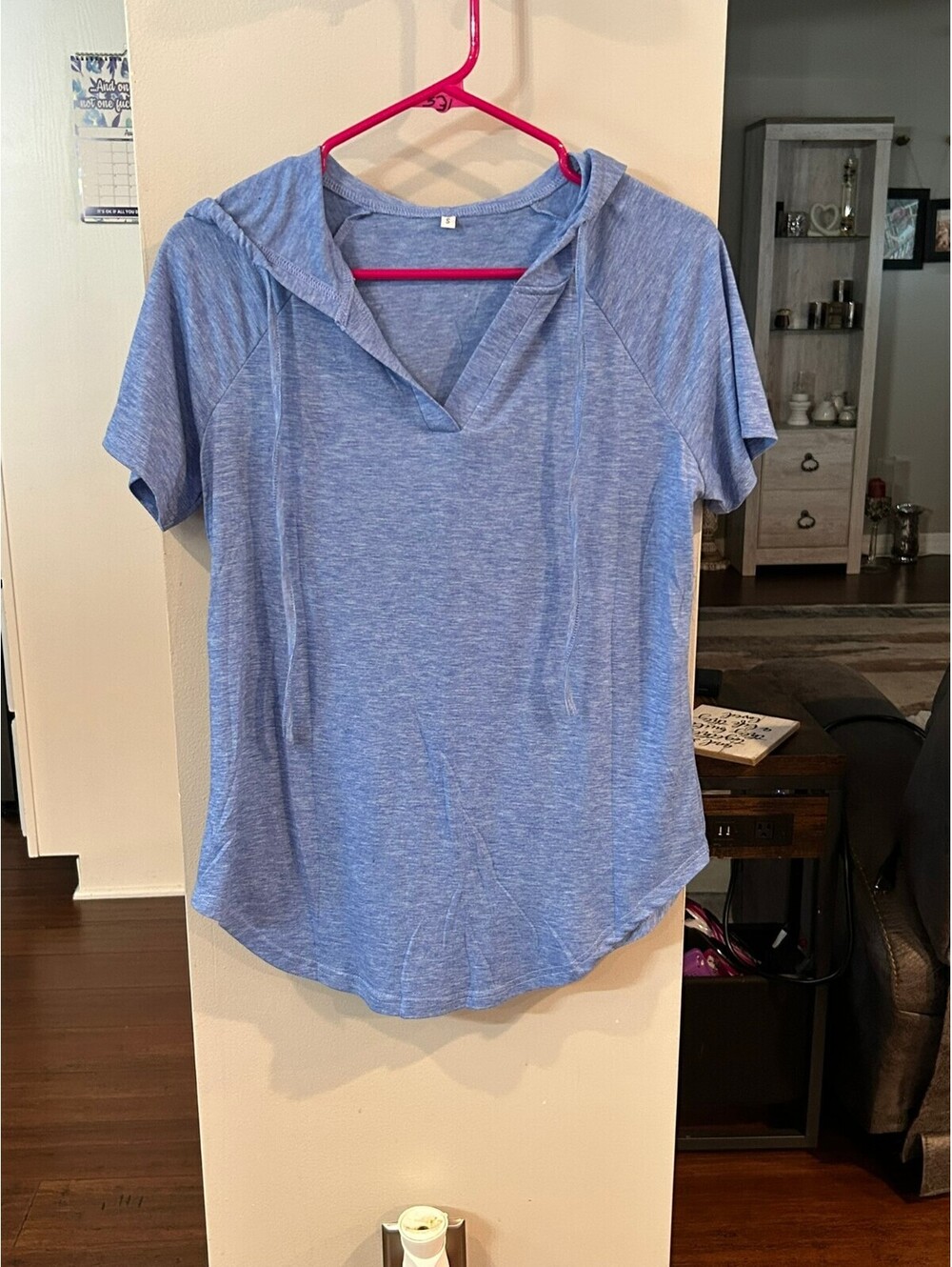 Blue Hooded T-Shirt
